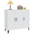 thumbnail image 2 of vidaXL Sideboard White 90x34x80 cm Engineered Wood, 2 of 5