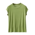 thumbnail image 1 of Yuyuzo Hauts de Pyjama pour Femmes T-Shirts à Manches Capes T-Shirts à Col Rond T-Shirts Amples Décontractés Confortables Vêtements de Nuit, 1 of 6
