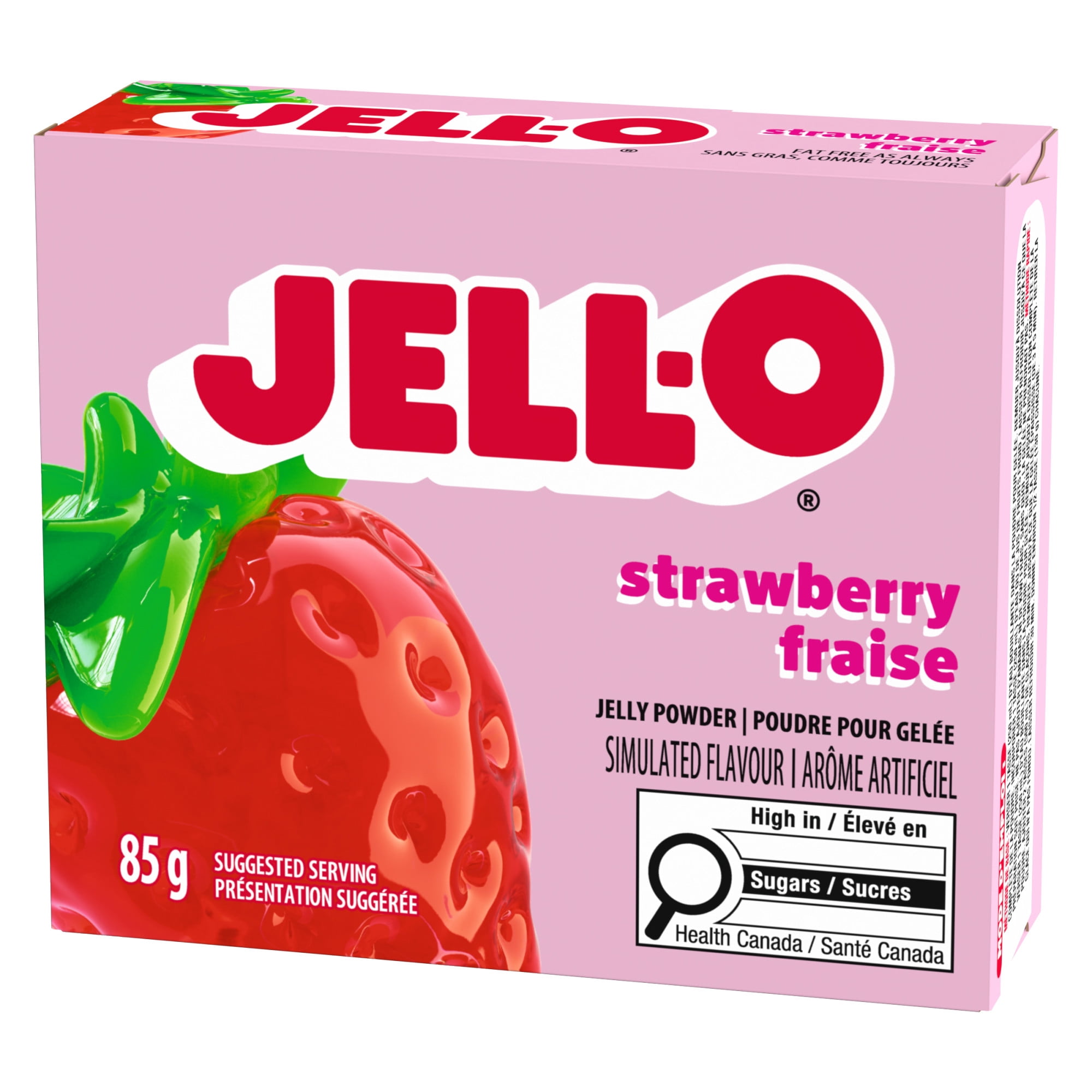 Mélange De Poudre Pour Gelée Fraise, Boîte