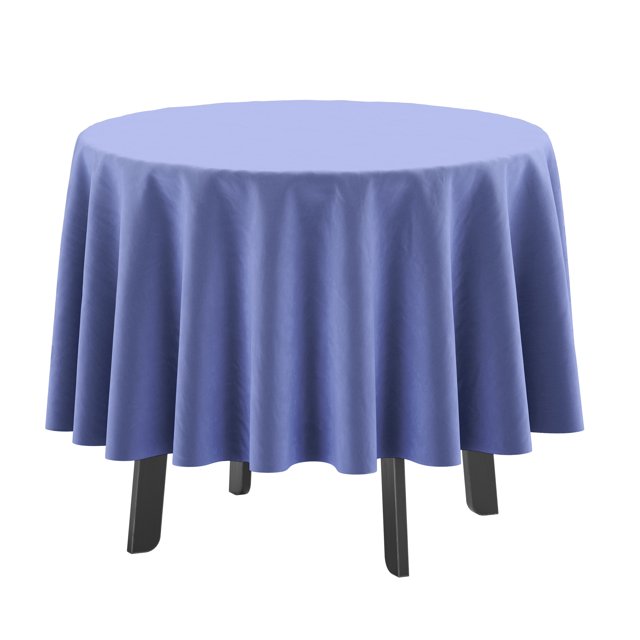 Vargottam Indoor/Outdoor Round Tablecloth 58 Inch Round Tablecloth Waterproof Patio Table Cloths, Spring/Summer Table Covers for Backyard Circular Table/BBQs/Picnic - Purple