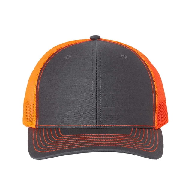 Casquette Trucker Snapback Ajustable, Ajustable, Orange Charbon