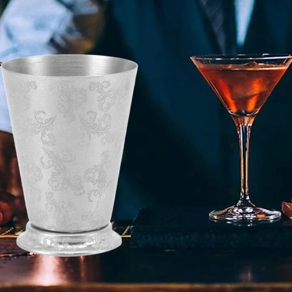 Mint Cup,7.9oz Stainless Steel Drinking Glasses Metal Cocktail Glasses Party Supplies For Professional Bartenders Cocktail Lovers