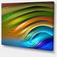 thumbnail image 2 of Ondulations d'Eau Fractales Colorées - Impression d'Art Abstrait sur Toile, 2 of 3