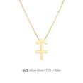 thumbnail image 1 of stanreset Constellation Thème Amitié Collier Créatif Confortable Ins Exquis Durable Résistant à la Rouille Léger Accessoire de Mode Sagittarius Or, 1 of 6