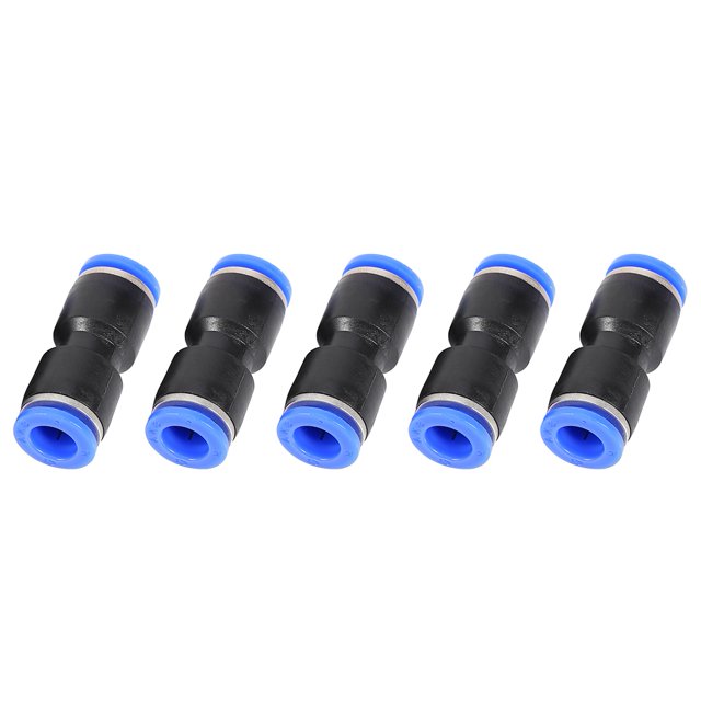 5Pcs Pneumatic Push In Fittings Air Valve Water Hose Pipe Connector Joiner