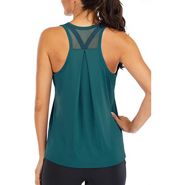 Hauts d'Entraînement pour Femmes Débardeurs Racerback en Forme en Vrac pour Femmes Débardeurs de Course de Réservoir Musculaire Sans Dos en Maille
