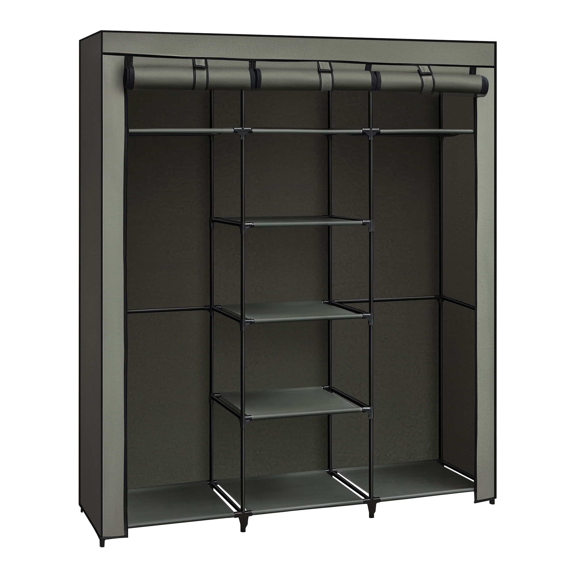 SONGMICS Garde-Robe Portative pour Vêtements, Armoire en Tissu Non Tissé, Organisateur de Rangement