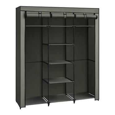 SONGMICS Portable Clothes Closet, Non-Woven Fabric Wardrobe, Storage Organizer