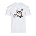 thumbnail image 1 of T-Shirt à Manches Courtes pour Hommes, Rituel Tribal du Désert - Blanc - Petit, 1 of 1