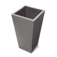 thumbnail image 4 of Step2 Tremont Dark Cedar Plastic Square Tapered Indoor and Outdoor Tall Planter, 4 of 5