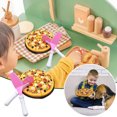 thumbnail image 1 of Ensemble de Jeu de Pizza pour Enfants - Jouet de Cuisine 9 Pcs - Ensemble Éducatif Montessori de Nourriture pour Jeu de Rôle - Jeu de Coupe Interactif avec Accessoires Réalistes, 1 of 4