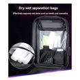 thumbnail image 4 of Anti-Theft Hard Shell Laptop Backpack Waterproof Travel Backpack Slim Gaming Computer Bag with Lock Black 17-18Inch, 4 of 7