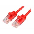 thumbnail image 1 of StarTech.com Cat5e Ethernet Cable - 2 ft - Red- Patch Cable - Snagless Cat5e Cable - Short Network Cable - Ethernet Cord - Cat 5e Cable - 2ft (45PATCH2RD) - Patch cable - RJ-45 (M) to RJ-45 (M) - 2 ft - UTP - CAT 5e - snagless - red, 1 of 2