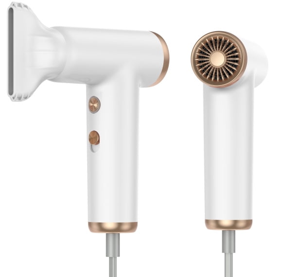 High-Speed Ionic Hair Dryer with 110,000 RPM Brushless Motor, Professional Lightweight Blow Dryer for Fast Drying, Frizz Control & Shine, Includes Magnetic Nozzle