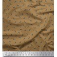 thumbnail image 1 of Soimoi Silk Fabric Triangle & Rocket Cartoon Decor Fabric Printed Yard 42 Inch Wide, 1 of 3