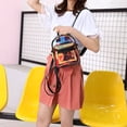 thumbnail image 2 of Kids' Night Lights Backpack One Shoulder Messenger Two Back Transparent Multipurpose Travel Bag, Clear Vinyl Beach Bag, Ball Game Concert Clear Bag, Stadium, Outdoor, Beach, Pool, 2 of 9