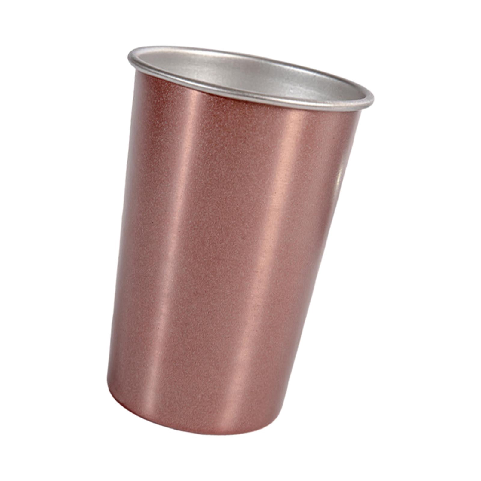 Stainless Steel Cup Metal Drinking Glasses Stackable Drinking Cup Coffee Mug for Large Gold