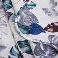 thumbnail image 2 of Marina Decoration Rich Printed Embossed Pinsonic Coverlet Bedspread Ultra Soft Bedding Summer Quilt Set with Shams, Modern Green Leaves Pattern, 2 of 7