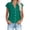 ZA-Green-B, variant on CFLVAEK Cotton Linen Tunic Tops for Women Dressy Office Collared Shirts Summer Casual Button Down Blouses Loose Solid Henley Shirt Lightweight Cap Sleeve Work Tunics