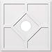 thumbnail image 3 of Ekena Millwork CMP30EY-06000 30 Po x 6 Po Médaillon de Plafond Contemporain ID Carré Embry Architectural Grade PVC, 3 of 4