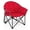 Red, variant on Costway Folding Camping Moon Padded Chair with Carry Bag Cup Holder Portable Grey