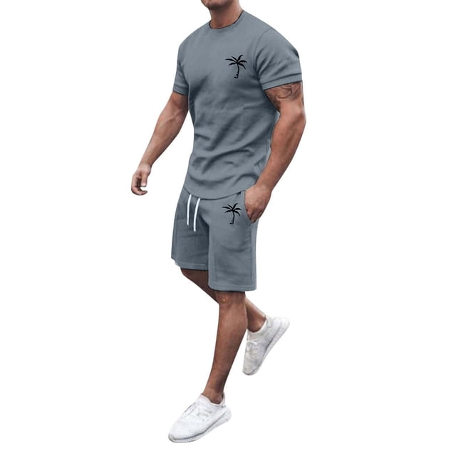 Men's Suits Quick-Dit Summer Tracksuit for Everyday Casual Outdoor Travel Performance Athletic Set