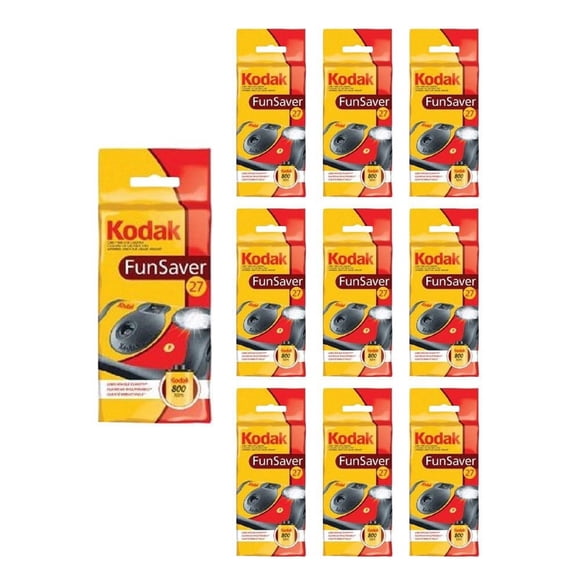 10x Kodak Disposable Camera FunSaver Flash 35mm Film One Time Use