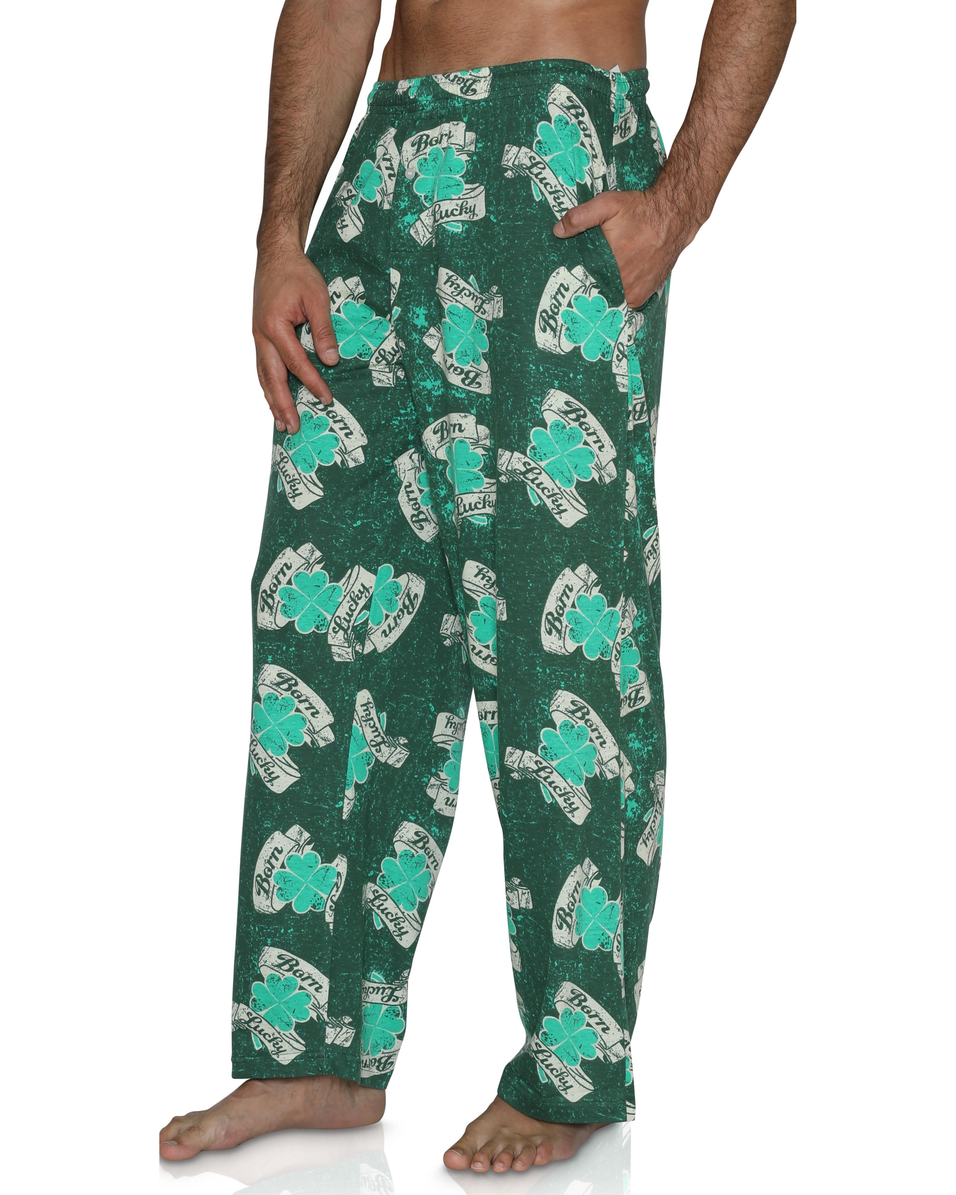 Fun Boxers Men's Pajama Pants Lucky Fun Prints Lounge Pants
