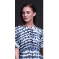 thumbnail image 2 of Bimba Robe Kimono Imprimée Shibori en Rayonne Manches Longues Maxi Fendue d'Été - Grande, 2 of 6