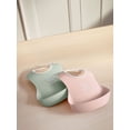 thumbnail image 5 of BabyBjorn Baby Bib, 2-Pack, Powder Green/Pink, 5 of 5