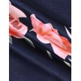 thumbnail image 4 of Women Floral Print Sleeveless Round Neck Asymmetric Hem Top, 4 of 8