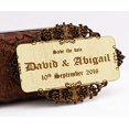 thumbnail image 1 of 50 Save The Date Wooden Magnet Custom Engraved Wooden Magnet Rustic Wedding Announcements Idea, 1 of 2