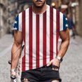 thumbnail image 2 of RKSTN Chemises pour Hommes Manches Courtes Mode Manches Courtes Col Rond T-Shirt Imprimé Décontracté Blouse Chemises Hawaïennes pour Hommes, 2 of 5