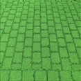 thumbnail image 1 of Ahgly Tapis d'Intérieur Lavable en Machine Carré Transitionnel Vert Néon, 8 Pieds Carré, 1 of 7