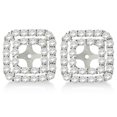 thumbnail image 2 of Petite Pave Diamond Initial Pendant Necklace 14k White Gold, 2 of 5