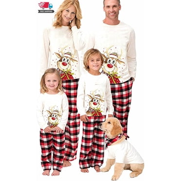 Pyjamas Assortis de Noël pour la Famille Ensembles de Pyjama des Fêtes Ensembles de PJ Pyjamas de Noël pour la Famille