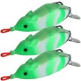 thumbnail image 4 of Haofy 3 Pcs Leurres Têtes de Serpent Artificiels de Simulation à Paillettes pour Conversion Leurres Appâts Matériel de Pêche, 4 of 8