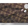 thumbnail image 2 of Soimoi Velvet Fabric Filigree Damask Decor Fabric Printed Yard 58 Inch Wide, 2 of 3
