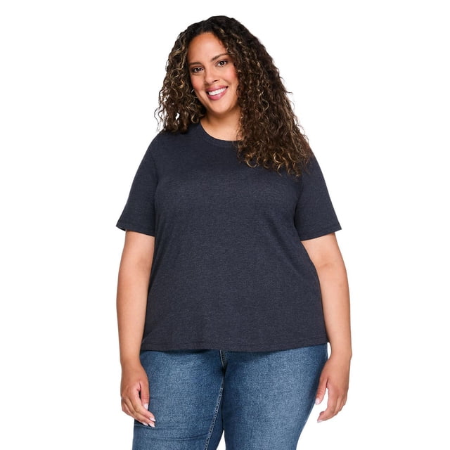 Lane Bryant Women's Plus Crew-Neck T-Shirt
