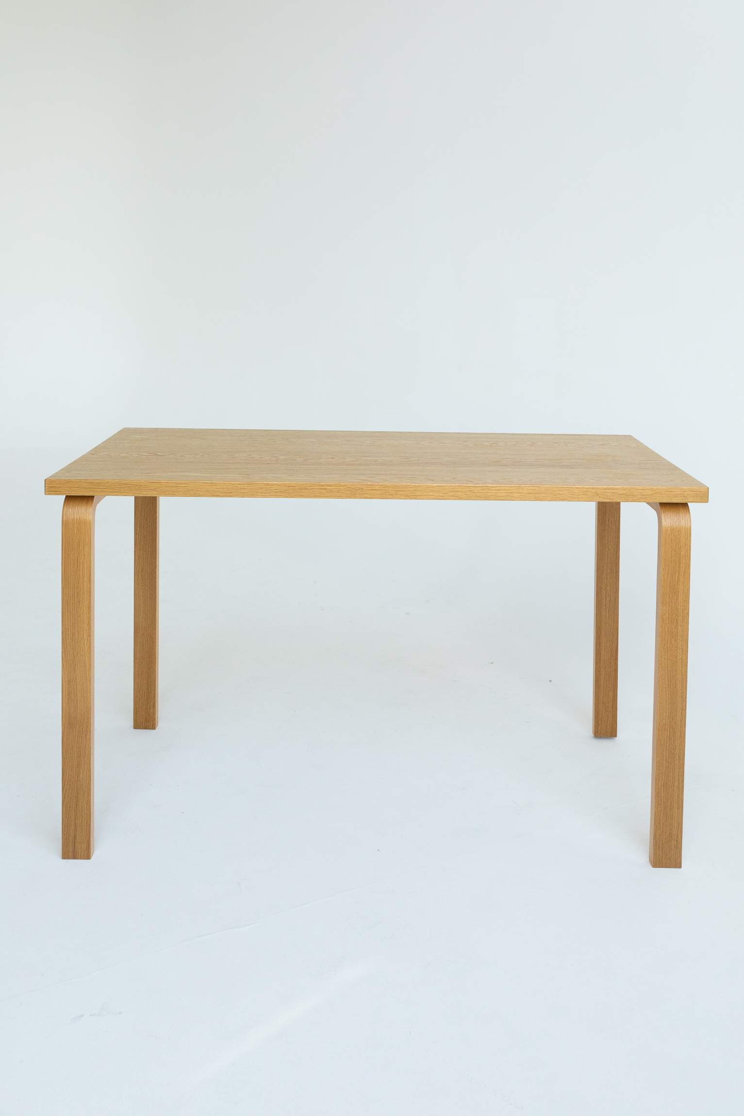 CHK Table Scandinave / Table Rectangulaire Polyvalente en Placage de Chêne / Bureau d'Ordinateur Ou Table de Salle à Manger