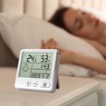 thumbnail image 2 of Fesfesfes Indoor Wall Mounted Digital Hygrometer Accurate Temperature Humidity Monitor for Home Office Greenhouse Room Humidity Gauge Meter, 2 of 5