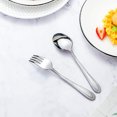 thumbnail image 3 of 24 Piece Flatware Set Stainless Steel Cutlery with Knife Fork Spoon Teaspoon Dinnerware Cutlery Set with Gift Box, 3 of 9