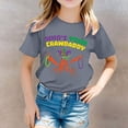 thumbnail image 2 of T-shirts à Col en V Filles T-Shirt à Manches Longues pour Enfants T-Shirt Décontracté Imprimé à Col Rond à Manches Courtes pour Filles T-Shirt Chemise Décontractée, 2 of 5