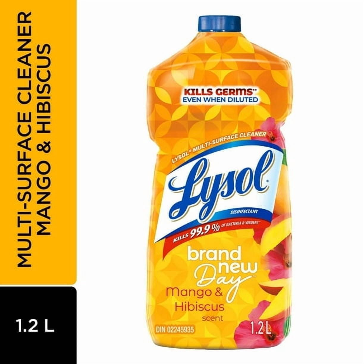 LYSOL庐 MULTI SURFACE CLEANER POURABLE - Brand New Day Mango Hibiscus 1.2L, Lysol All-Purpose Cleaner Pourable