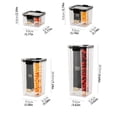 thumbnail image 3 of Hinati Sales Today Deals Sales Airtight Container Set Clear Plastic Food Storage Containers Airtight Food Storage Containers for Kitchen Pantry Organization and Storage, 3 of 9