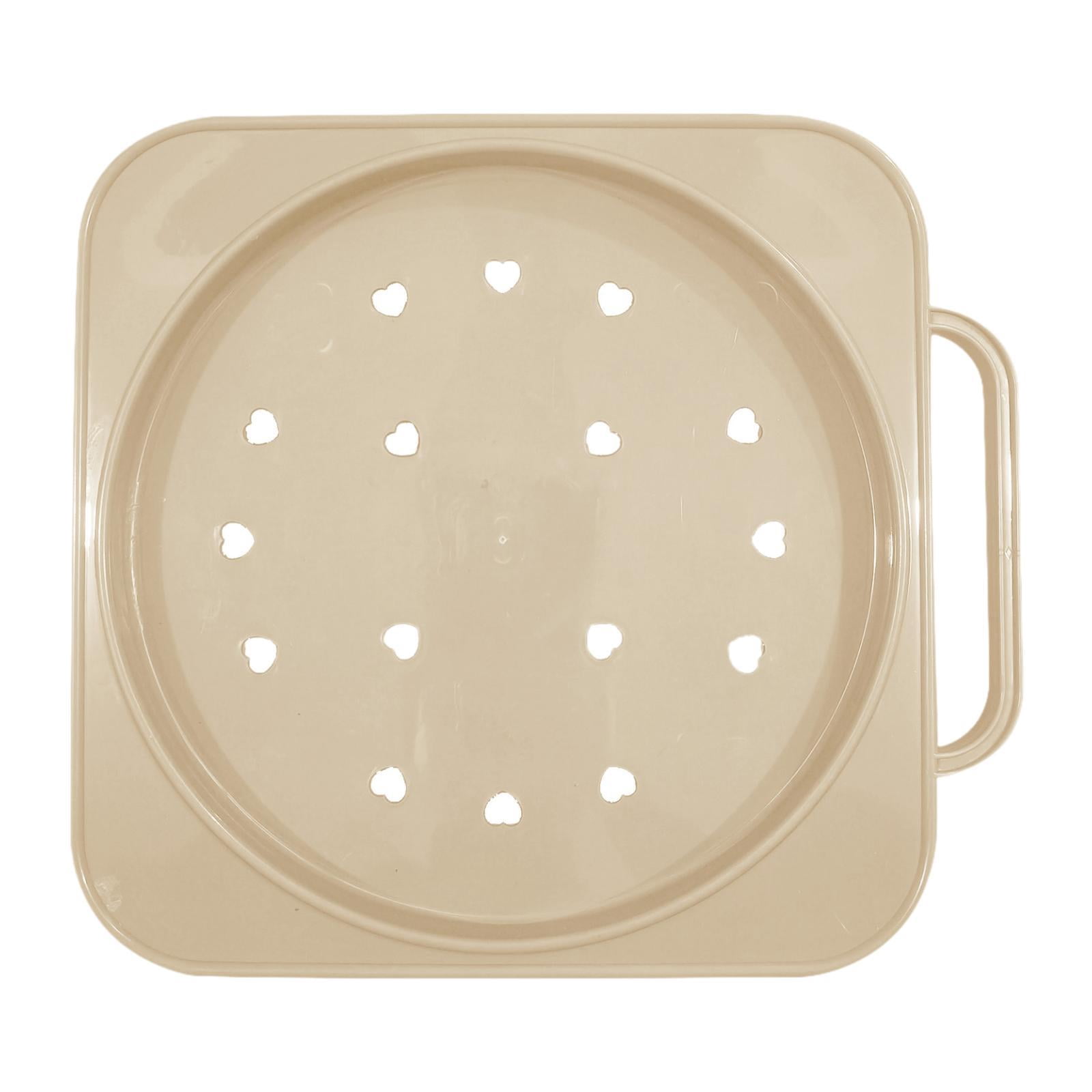 koolsoo Movable Propane Cylinder Base Plant Stand with Wheels for Garden Flower Pots Beige