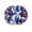 Red Blue, variant on LJNYFDC Pompoms Hand Flower Cheerleading Pom Poms Metallic Vibrant Color Hand Flower Pompoms with Handle Party Accessories for Cheering Squad