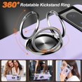 thumbnail image 4 of KOMI for Google Pixel 8 Case, Slim Fit Case for Pixel 8 with Ring Holder Kickstand [Military Grade Drop Tested] [TPU+PC] Dual Layer Shockproof Protective Phone Case for Google Pixel 8, Purple, 4 of 5