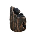 thumbnail image 4 of Couple Black Bears in Stump Garden Statue, 4 of 5