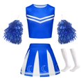 thumbnail image 3 of TZEWGL 2 Piece Cheerleading Team Student Role Playing Stage Outfit Sets For Girl Home And Outside Wear For Toddlers size 7-8T, 3 of 4